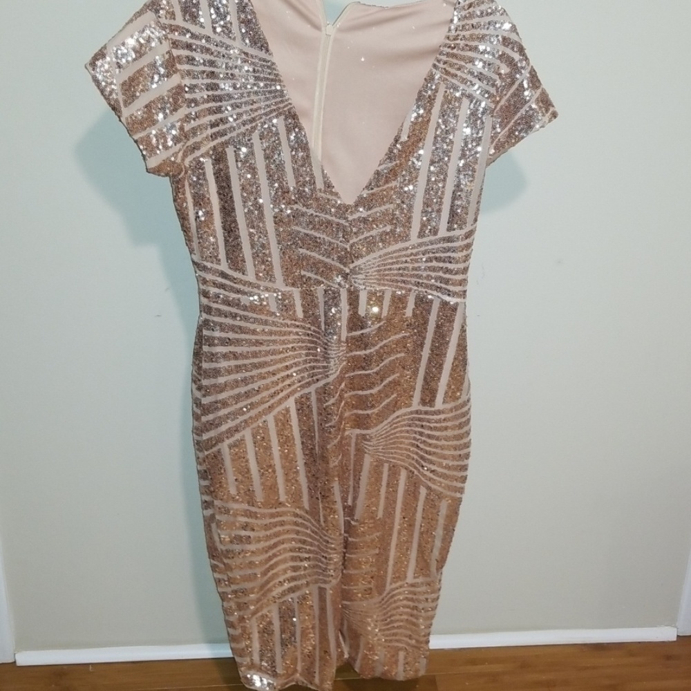 Sequin sleeveless dress